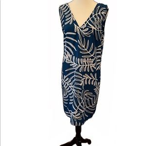 Halogen Blue & White Dress Size M